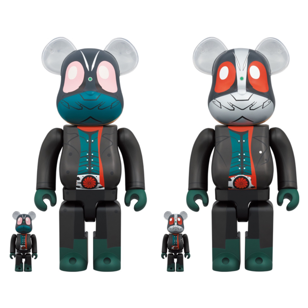 BE@RBRICK 仮面ライダー  & 第2号 2点 100% 400% コート