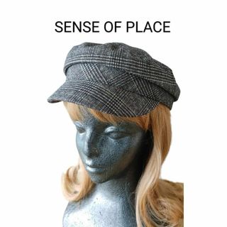 SENSE OF PLACE by URBAN RESEARCH - 未使用！センスオブプレイスSENSE OF PLACE グレインチェックキャスケ