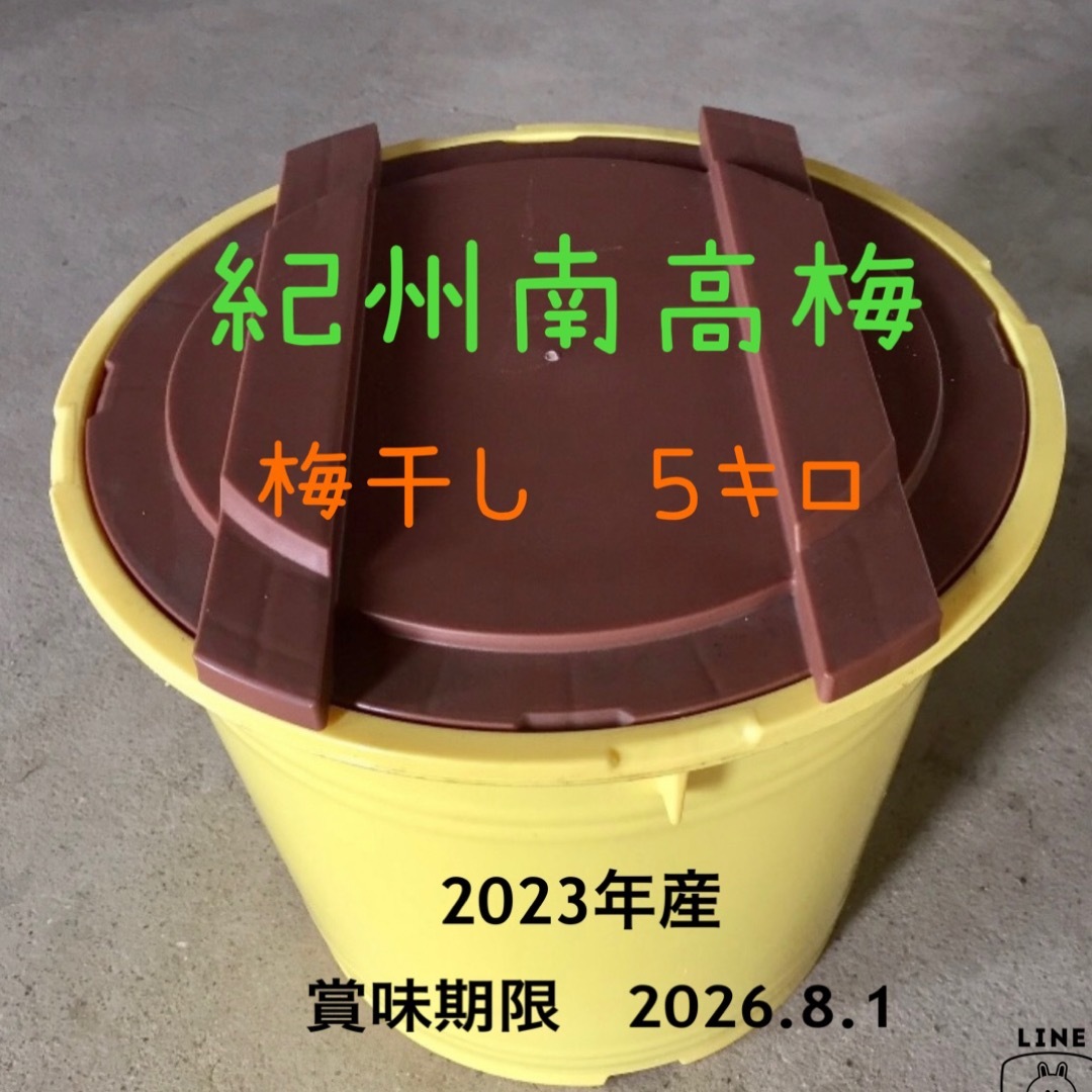 ✨新梅✨紀州南高梅　梅干し　５キロ  無添加 食品/飲料/酒の食品(野菜)の商品写真