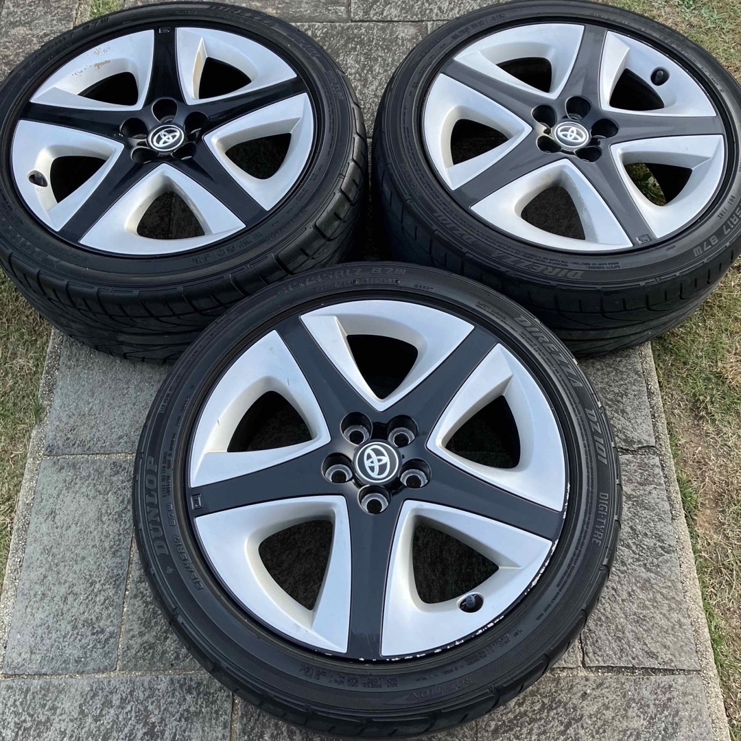 50 プリウス 純正ホイール ダンロップ 215/45R17 3本セット