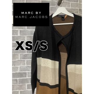 マークバイマークジェイコブス(MARC BY MARC JACOBS)のMARC BY MARC JACOBS 　ロング　カーディガン　S 美品(カーディガン)