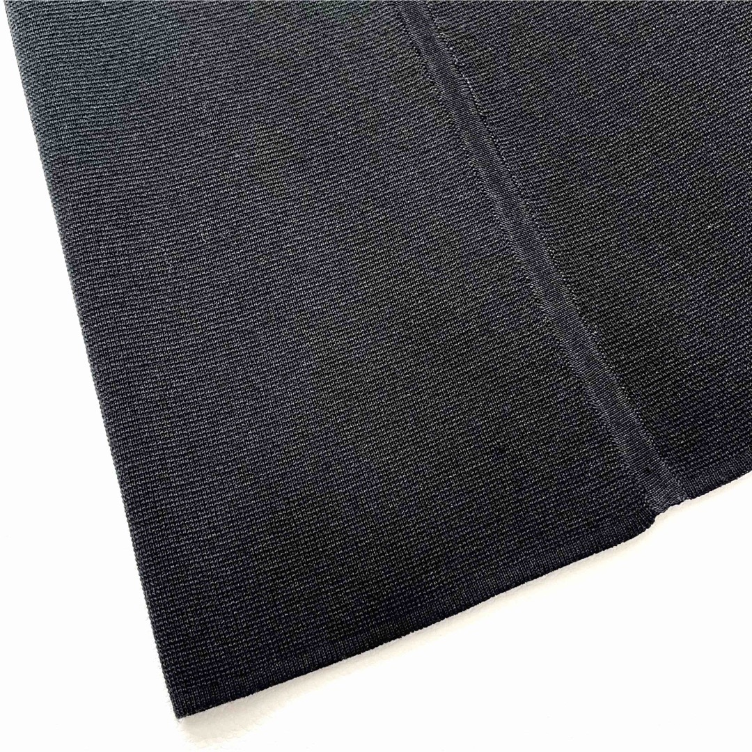 新品✨DANIEL HECHTER ニット 台形 スカート 綿 黒 S 膝丈 レディースのスカート(ひざ丈スカート)の商品写真