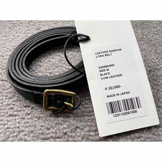 オーラリー(AURALEE)のAURALEE オーラリー LEATHER NARROW LONG BELT(ベルト)