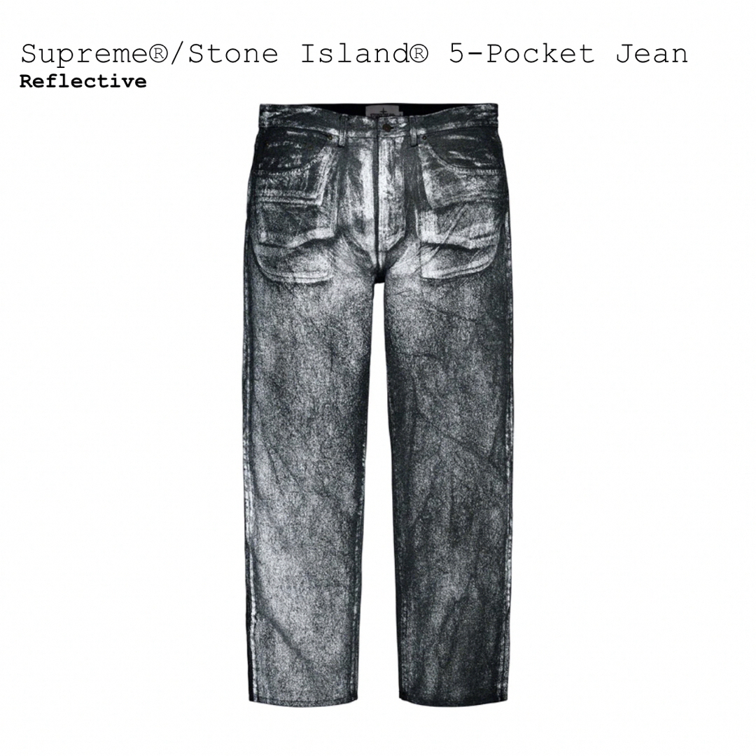 即購入可能Supreme Stone Island 5-Pocket Jean Sサイズ