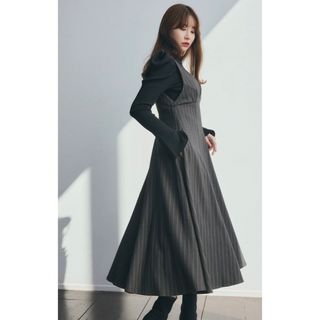 ハーリップトゥ(Her lip to)のStriped Jumper Skirt herlipto(ロングワンピース/マキシワンピース)