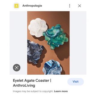 アンソロポロジー(Anthropologie)のAnthropologie アンソロポロジー 天然石 アゲート コースター(テーブル用品)