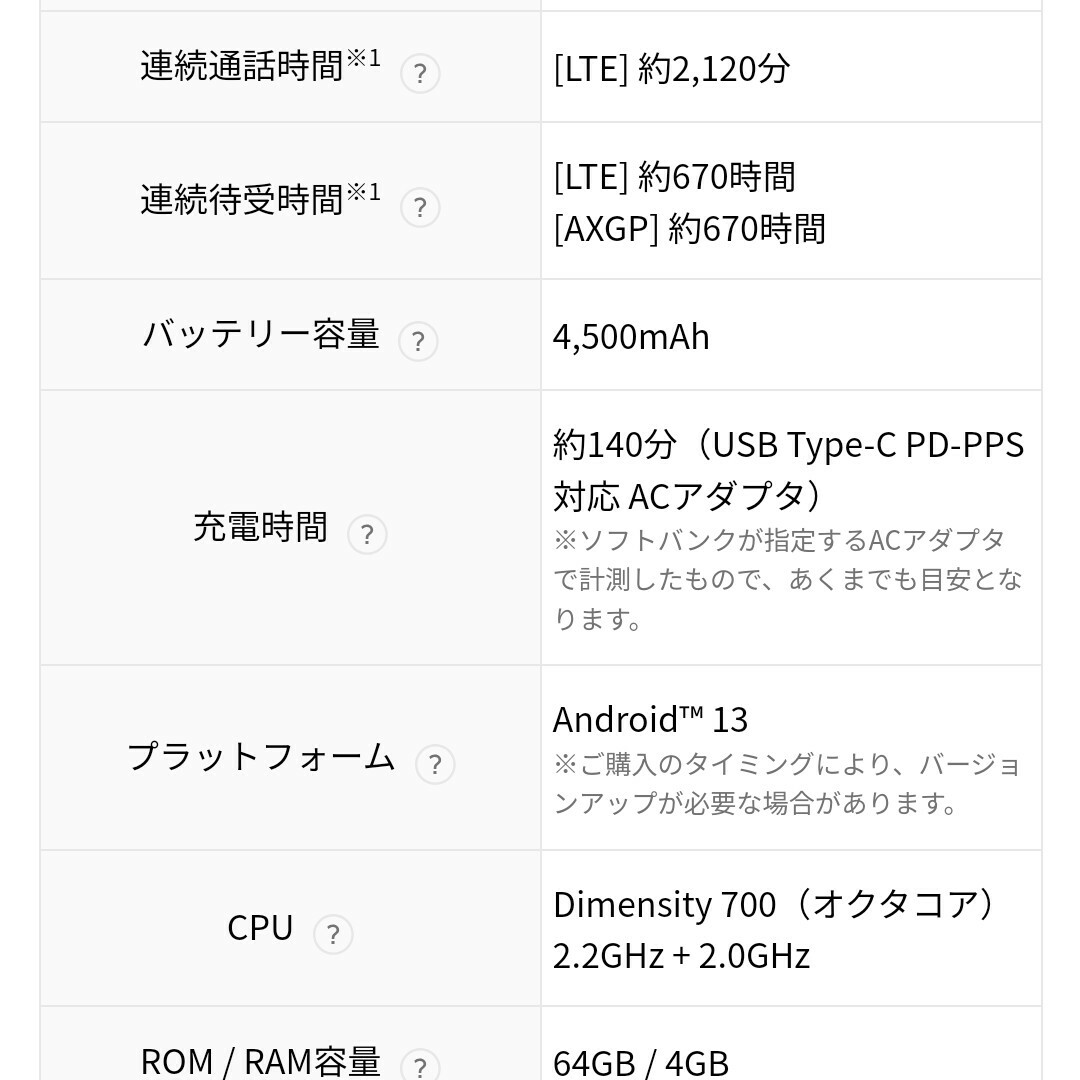 スマートフォン/携帯電話【新品未使用】かんたんスマホ3 A205KC 京セラ シルバー