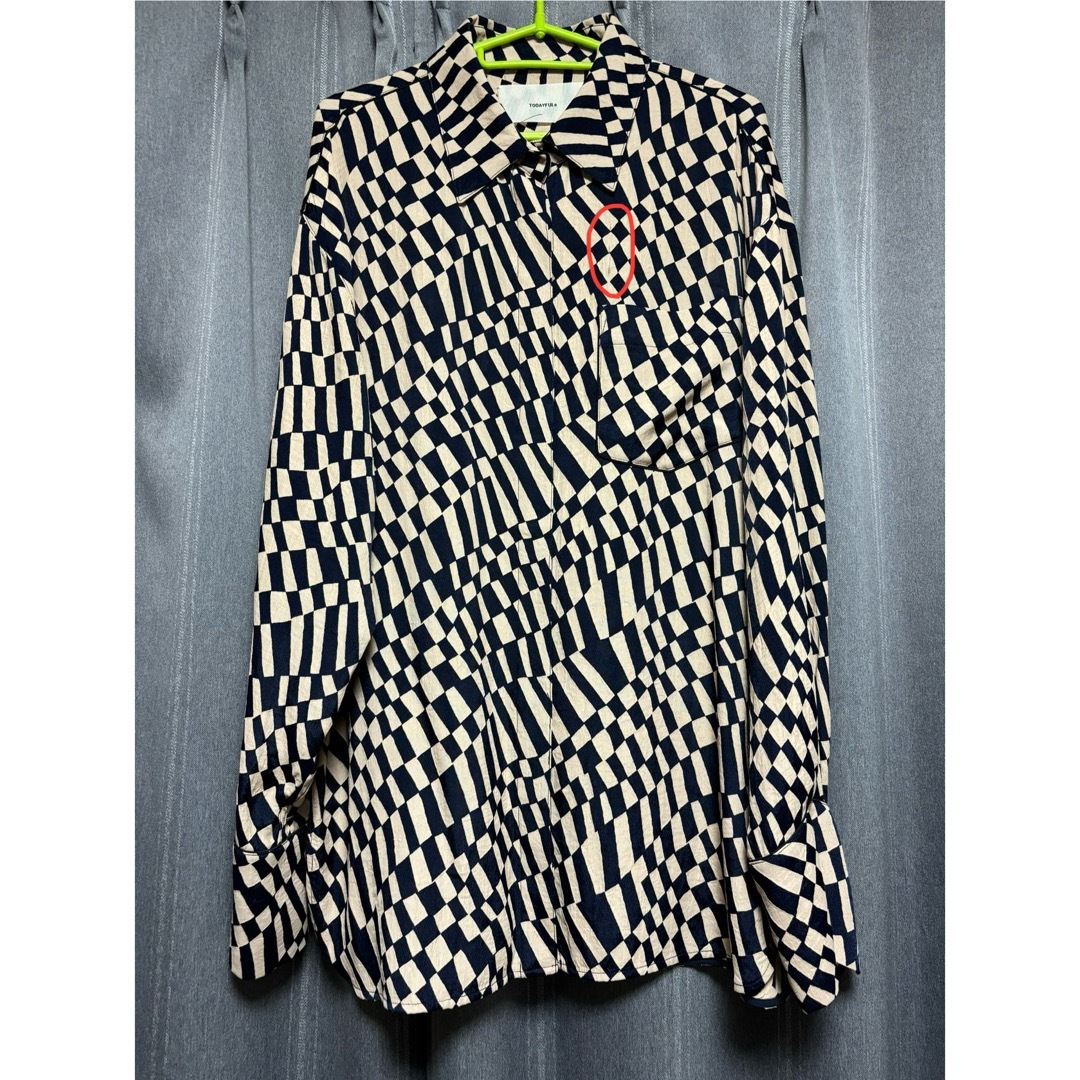 todayful geometric over shirt 新品 todayful geometric over shirt 新品