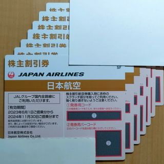 ジャル(ニホンコウクウ)(JAL(日本航空))のJAL株主優待　7枚(航空券)