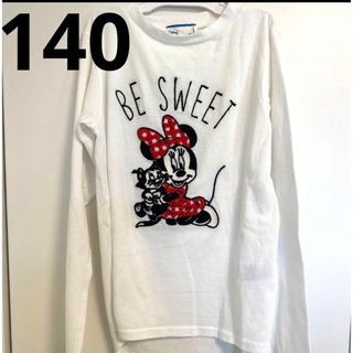 ディズニー(Disney)のミニー　トップス　140(Tシャツ/カットソー)