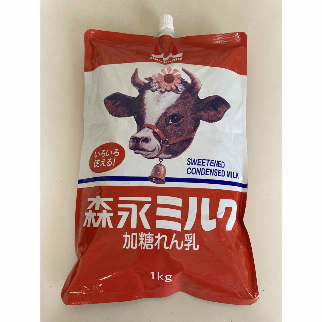 森永乳業(モリナガニュウギョウ)の森永ミルク 加糖れん乳(1kg) 食品/飲料/酒の健康食品(その他)の商品写真