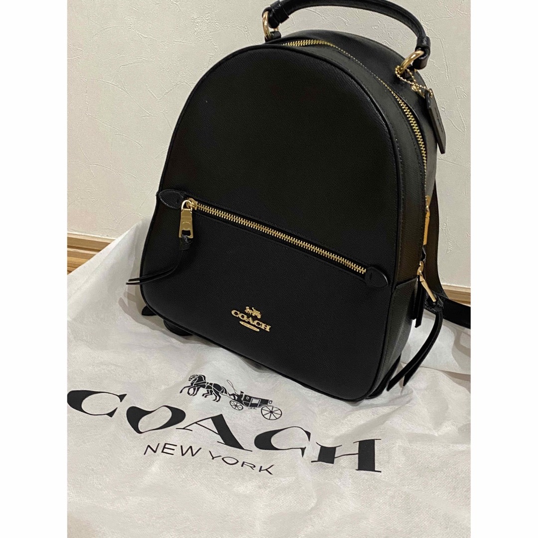 バッグcoach レザーリュック　美品　正規