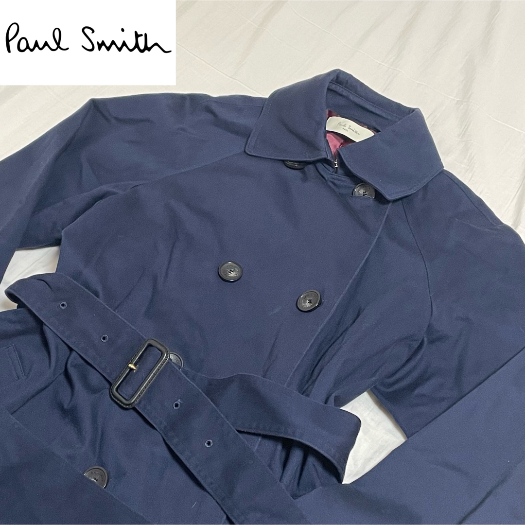 【Paul Smith Paul】トレンチコート ネイビー ライナー付き