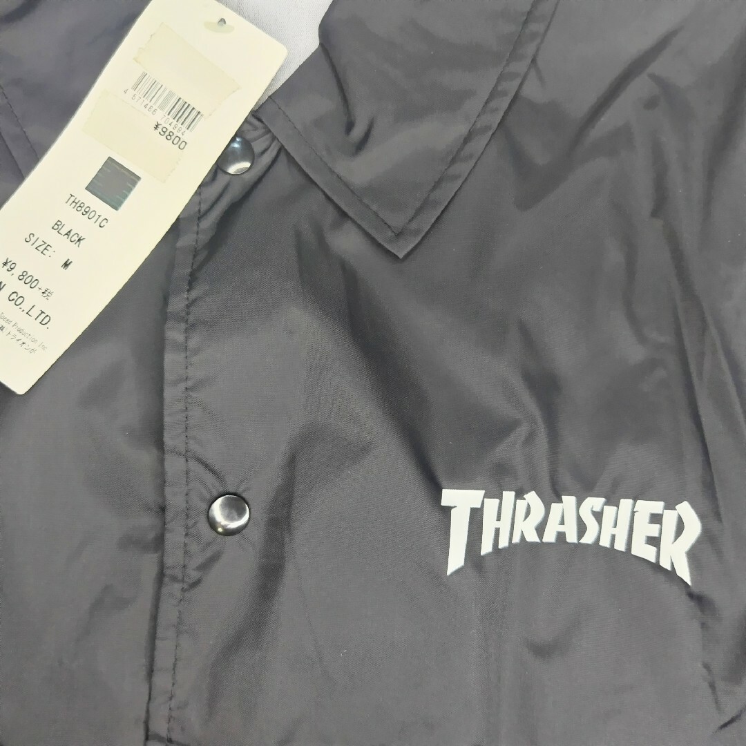 スラッシャー THRASHER コーチジャケット  ブラック 　Lサイズ