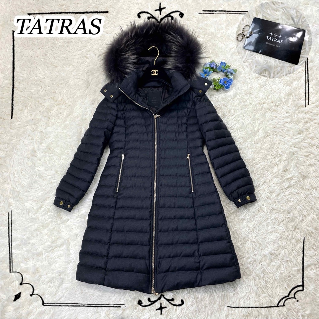 タトラス TATRAS ダウンコート レディース 美品 ダークネイビー