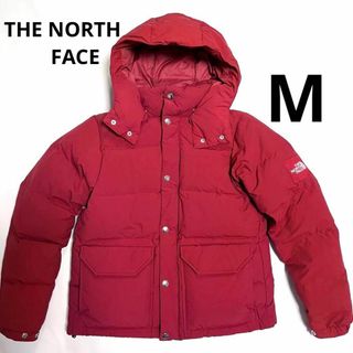 ザノースフェイス(THE NORTH FACE)の美品　ザノースフェイス　キャンプシエラ　ダウンジャケット　M 赤(ダウンジャケット)