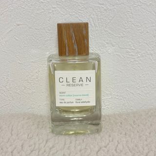 CLEAN reserve オードパルファム100ml  warm cotton(ユニセックス)