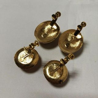 434超美品 AVON ネックレス イヤリング 4点セット ゴールド ストーンの