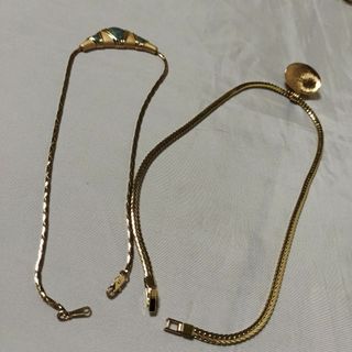 434超美品 AVON ネックレス イヤリング 4点セット ゴールド ストーンの