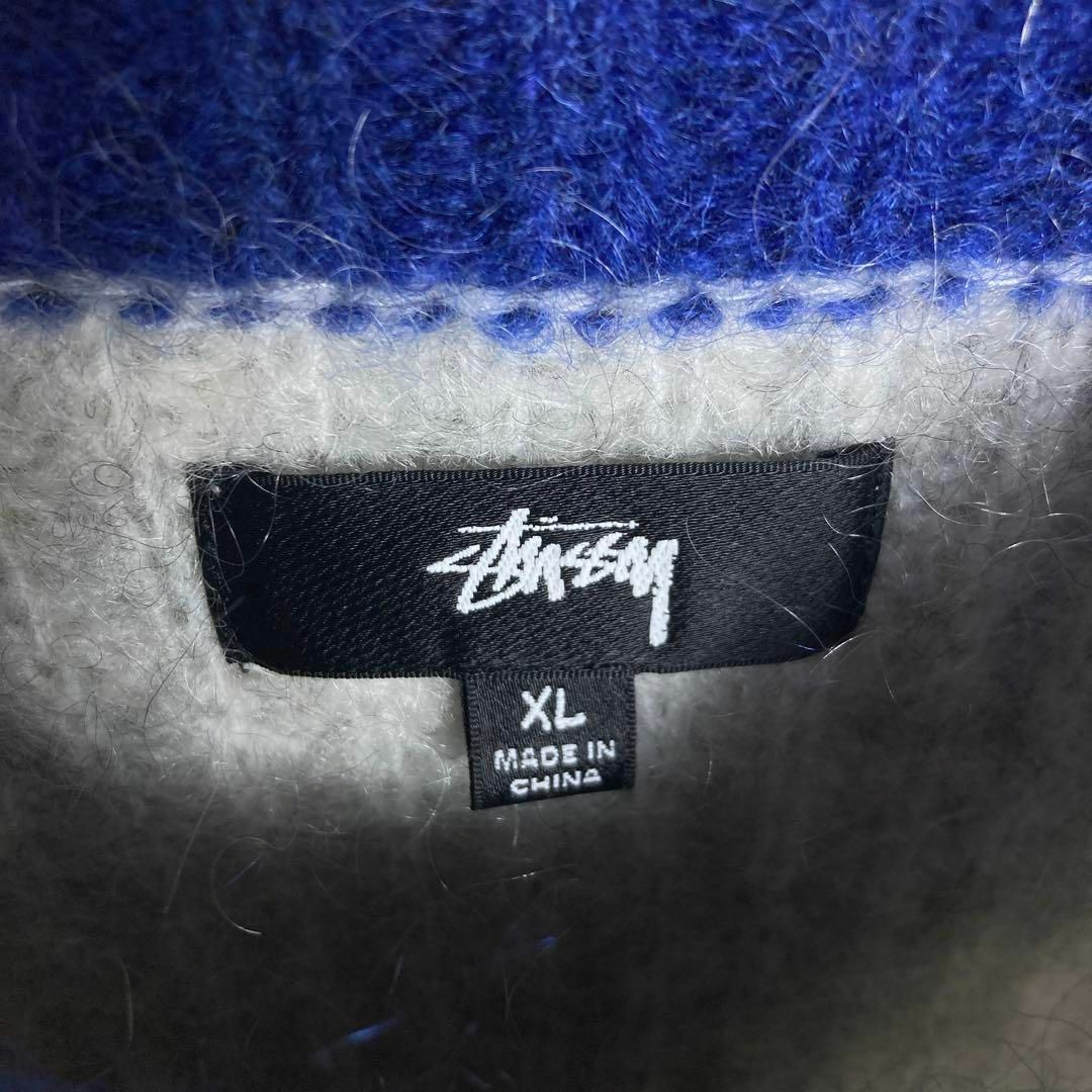 STUSSY(ステューシー)の【極美品】ステューシー　モヘアニット　希少XLサイズ　厚手　即完売モデル メンズのトップス(ニット/セーター)の商品写真