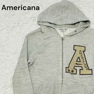 美品　Americana スウェット　パーカー　白　ロゴ