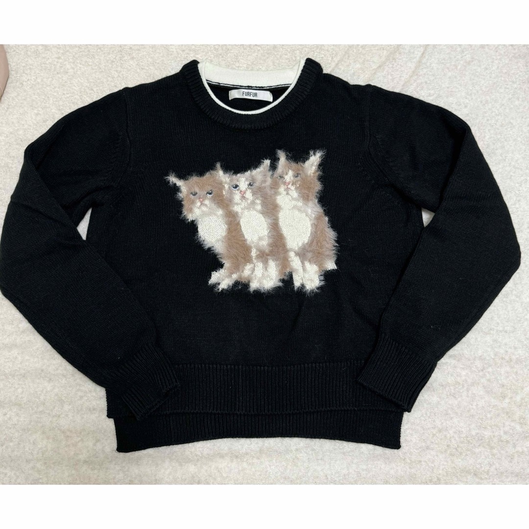 fur fur - トリプルキャットセーター FURFURの通販 by ❁❁｜ファー