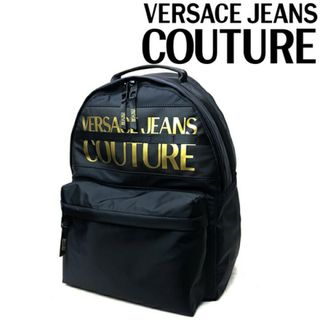 VERSACE JEANS COUTURE リュック ブラック ゴールド(バッグパック/リュック)