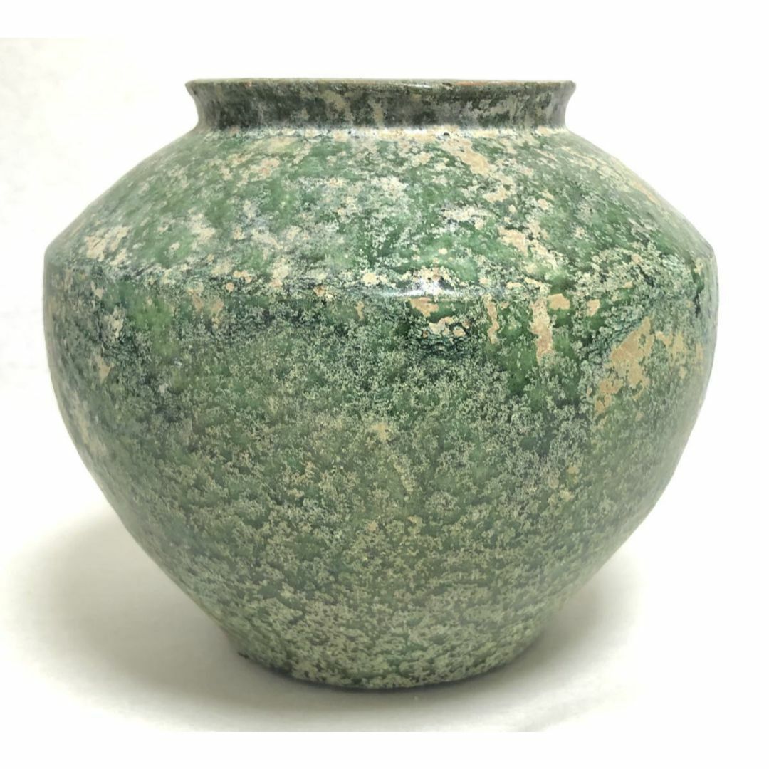 中国・後漢時代 1世紀 漢緑釉 緑釉壷 伝世品焼物 保証 ウブ品 中国・後漢時代 1世紀 漢緑釉 緑釉壷 伝世品焼物 保証 ウブ品