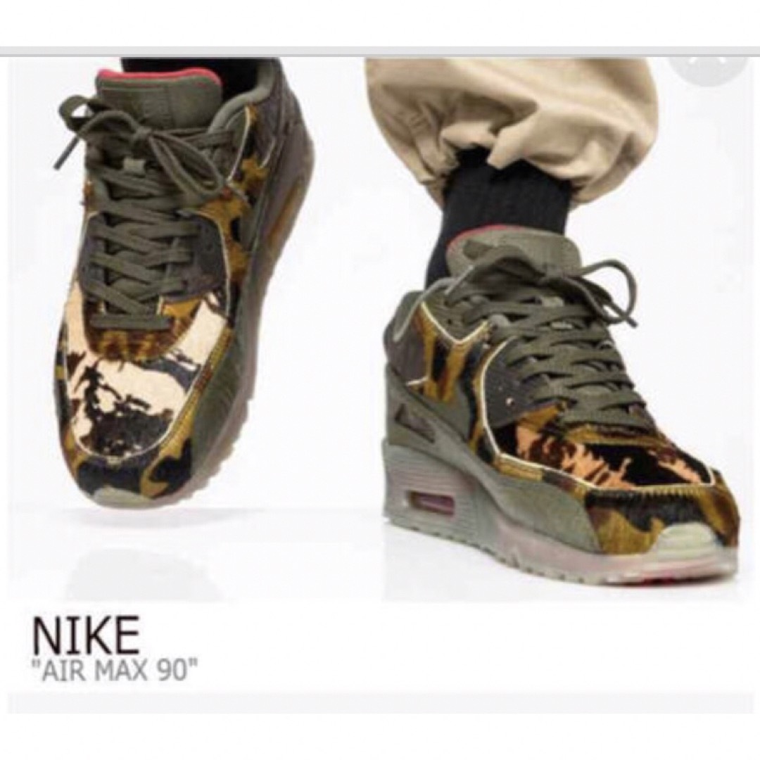 《美品24.0cm》NIKE AIR MAX90 CROC CAMO