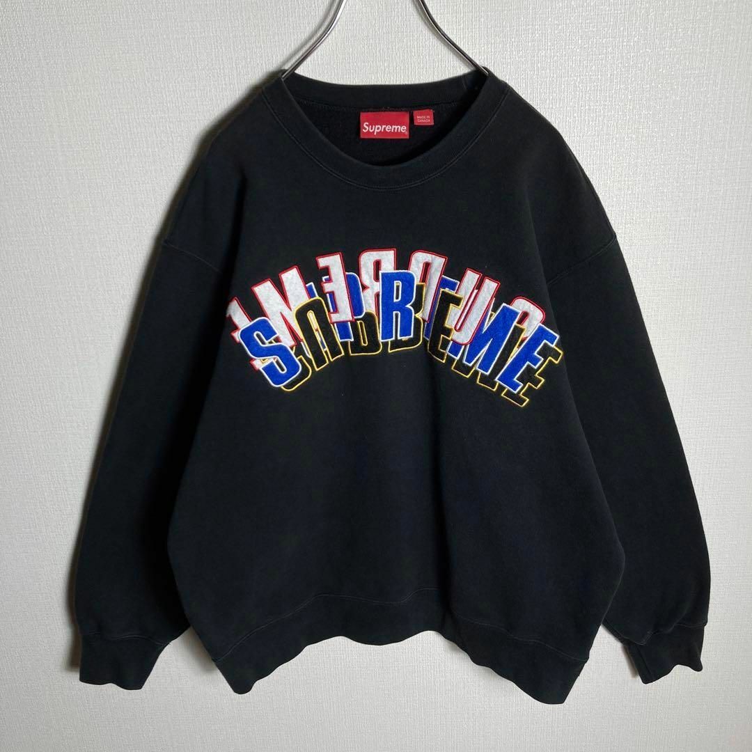 匿名配送 SUPREME シュプリーム ビッグロゴ アーチロゴ スウェット-