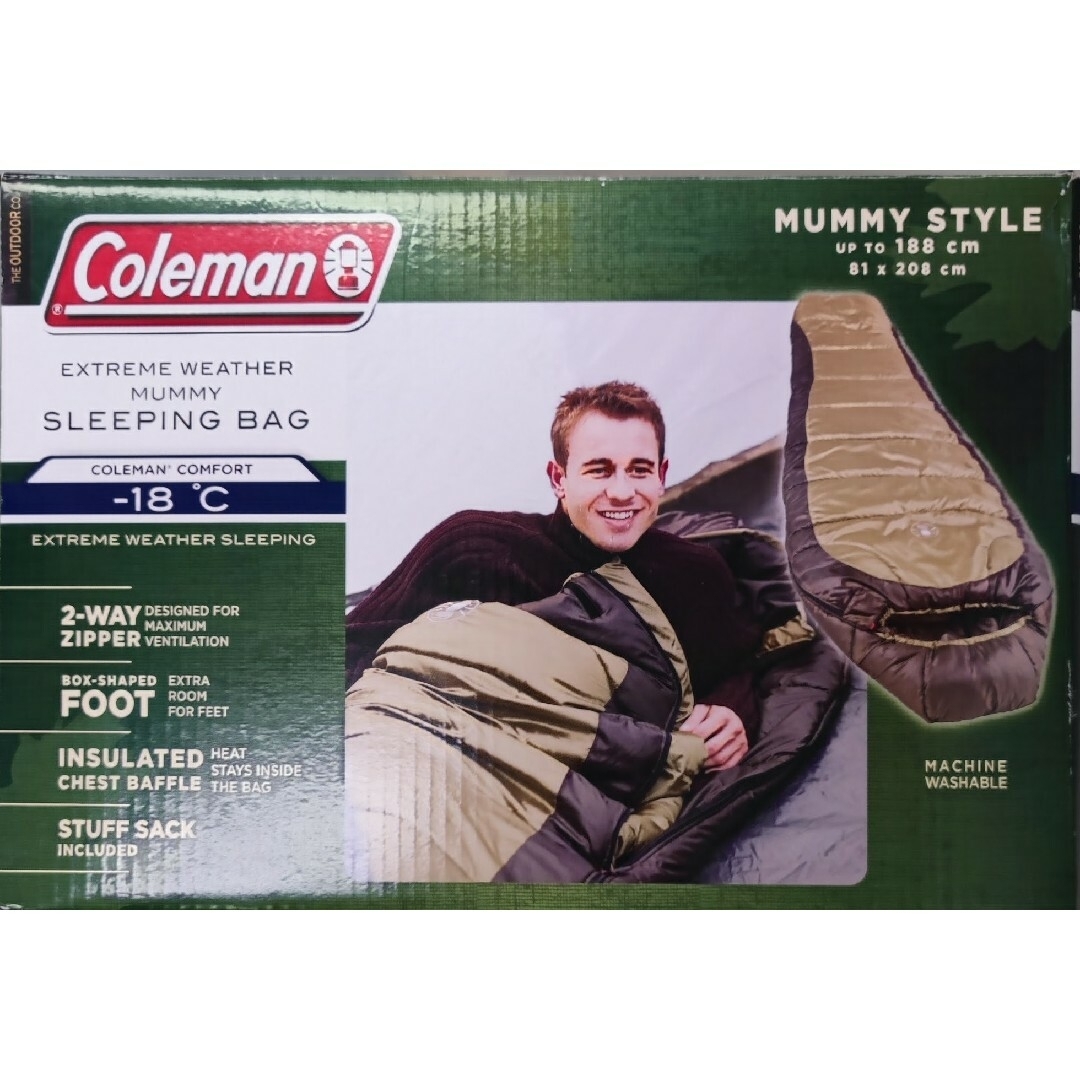 Coleman SLEEPING BAG　コールマン　寝袋−18°C