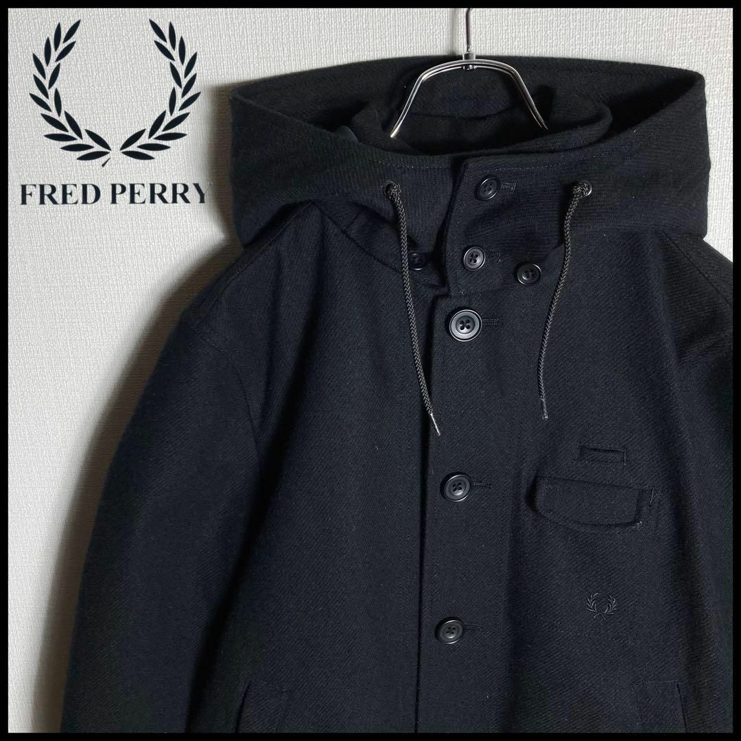 FredPerryフレッドペリーコートアウタージャケットメンズ長袖ネイビー紺ms