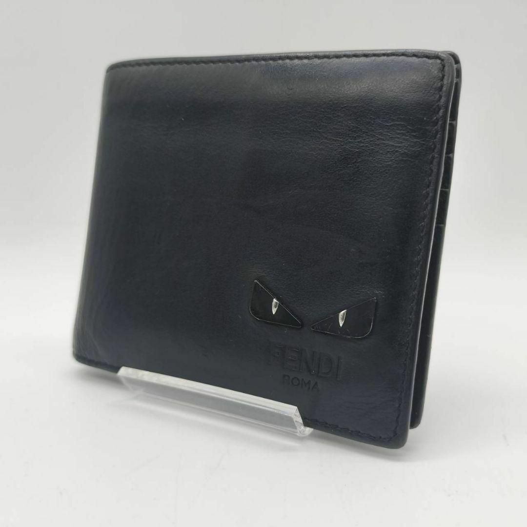 FENDI - 【美品】フェンディ 二つ折り財布 バグズアイ モンスター