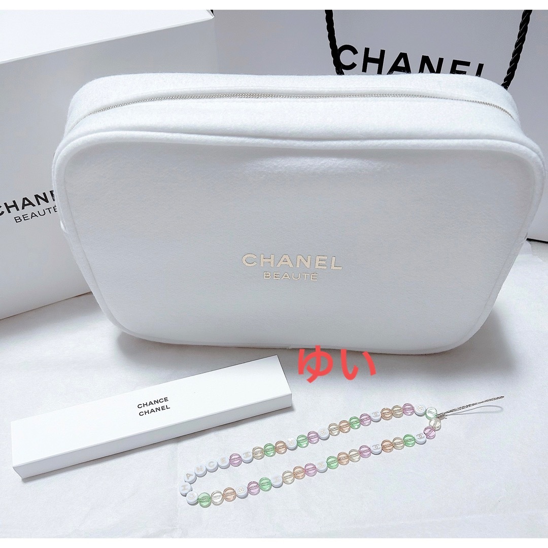 CHANELポーチノベルティストラップ新品未使用限定品非売品チャームキーホルダー