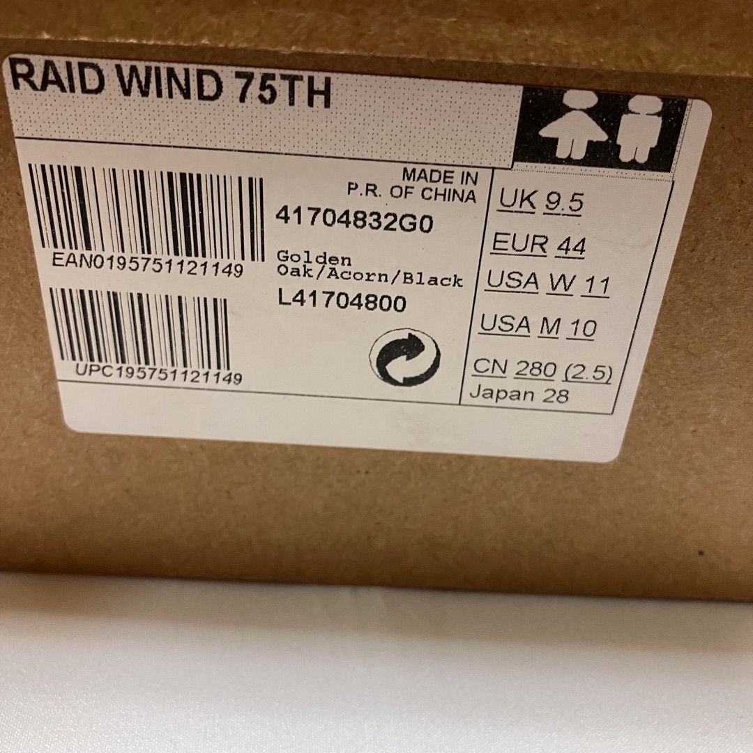 新品 28cm SALOMON RAID WIND 75th 3851