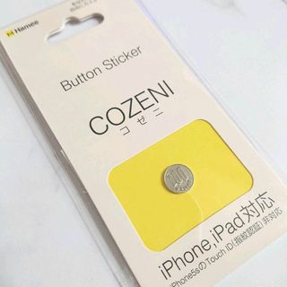 【新品】iPhone iPad ホームボタンステッカー COZENI 100円玉(その他)