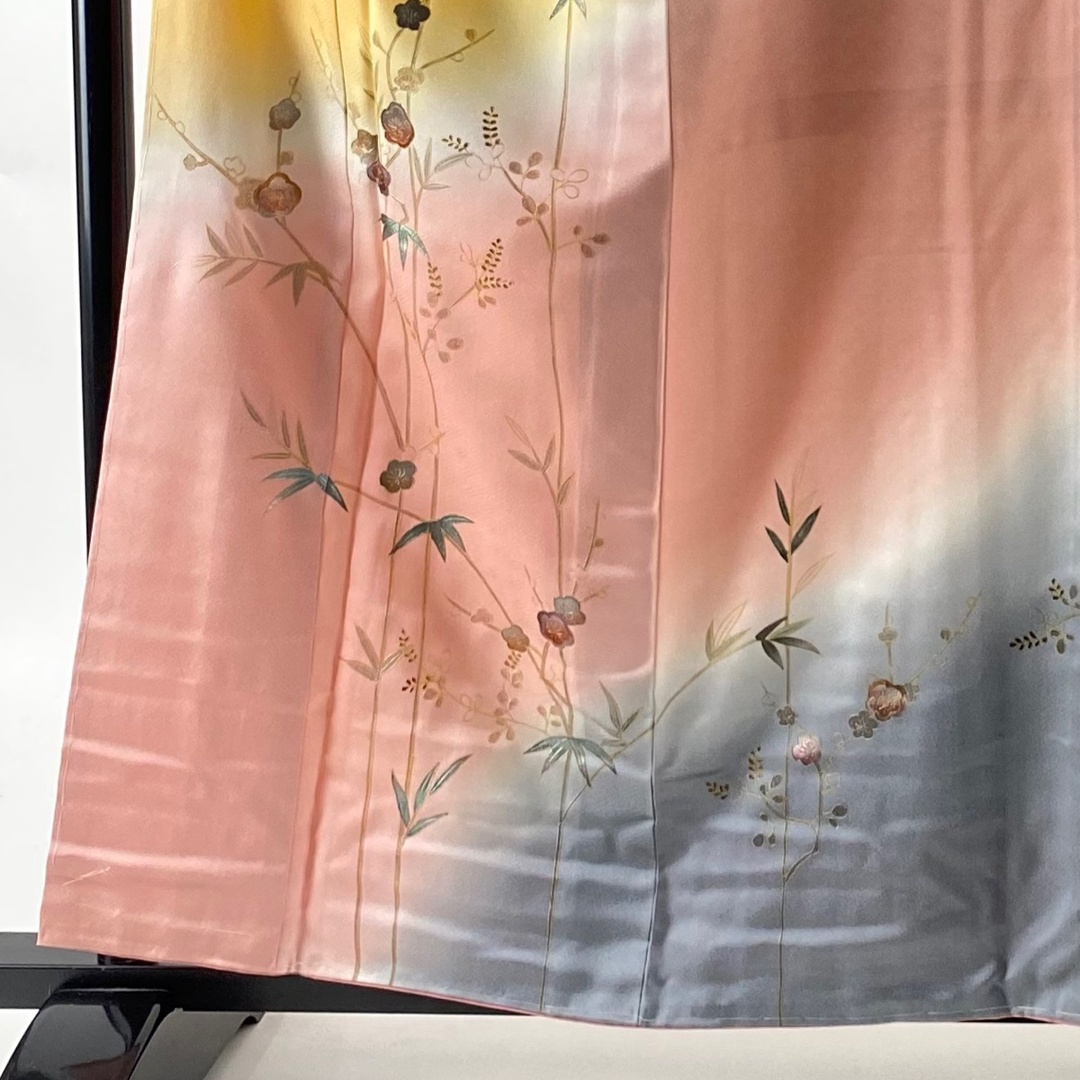 訪問着 秀品 身丈159cm 裄丈64cm 正絹 【中古】