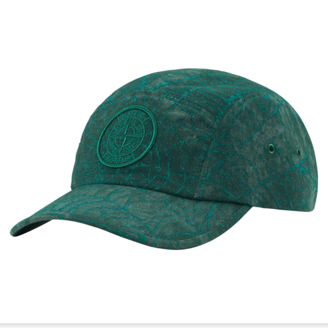 新品未使用タグ付きカラーSupreme Stone Island Camp Cap Dark Green