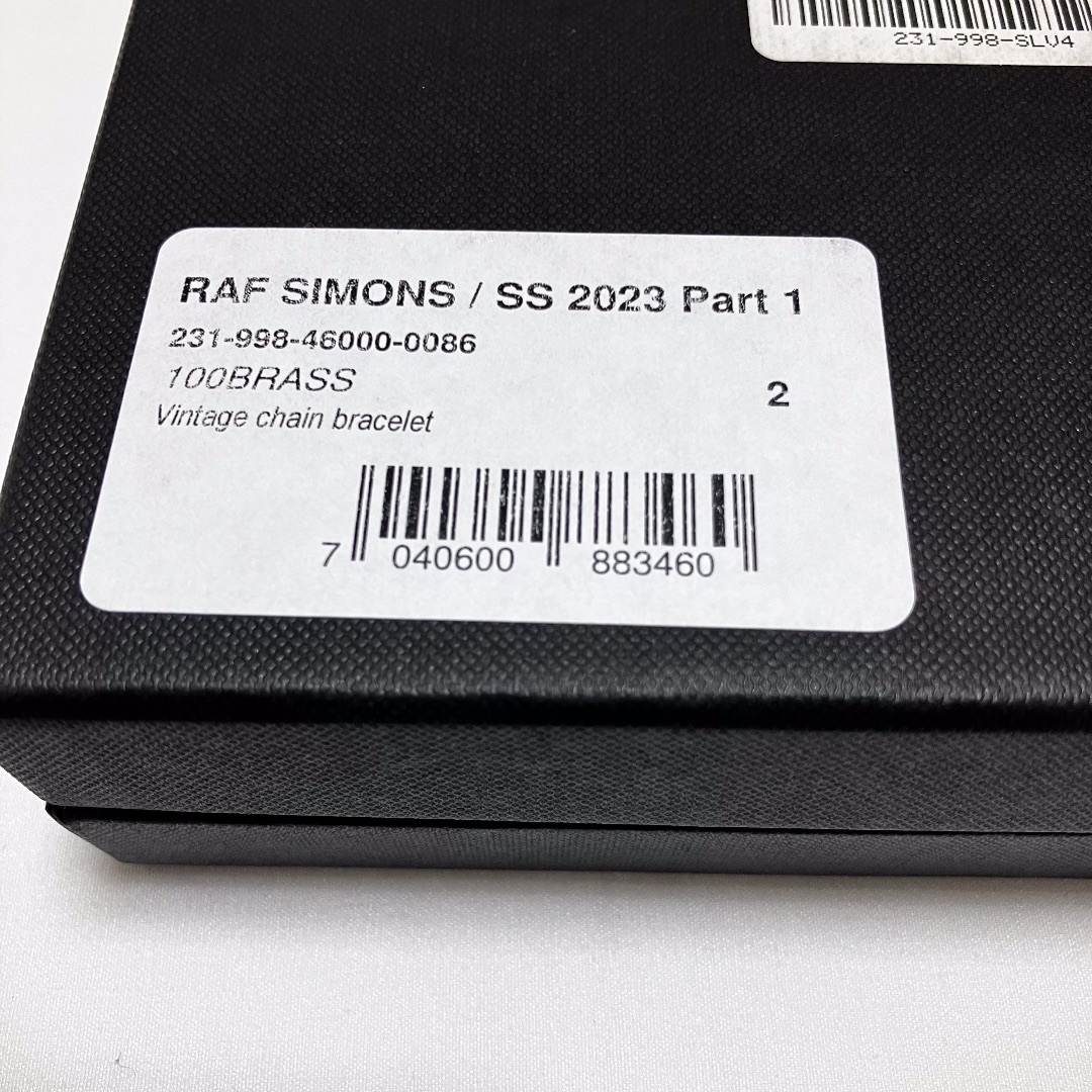 新品 2 23SS RAF SIMONS チェーンブレスレット 5495