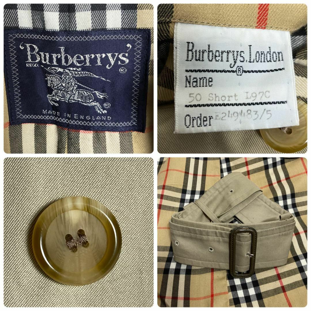 BURBERRY(バーバリー)の【ベルト付き】バーバリー　ロングトレンチコート　ノバチェック メンズのジャケット/アウター(トレンチコート)の商品写真