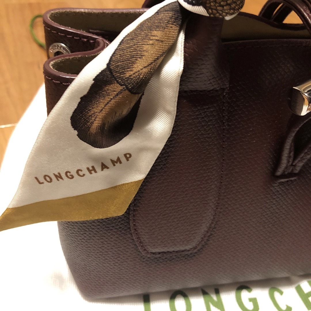 LONGCHAMP(ロンシャン)の極美品　未使用に近い　ロンシャン　ロゾ　S プラム レディースのバッグ(トートバッグ)の商品写真