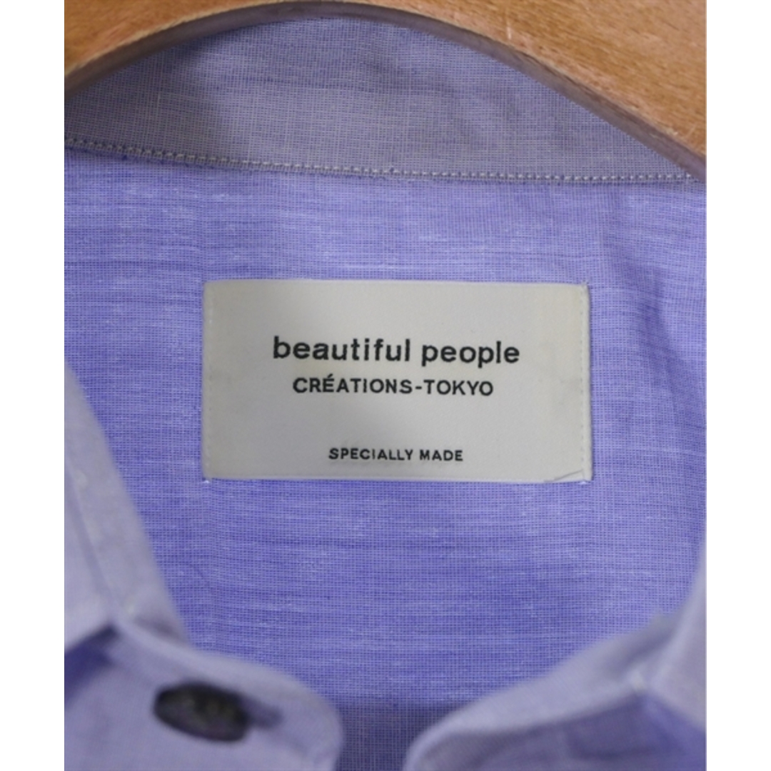 beautiful people(ビューティフルピープル)のbeautiful people カジュアルシャツ 42(XL位) 紫 【古着】【中古】 メンズのトップス(シャツ)の商品写真