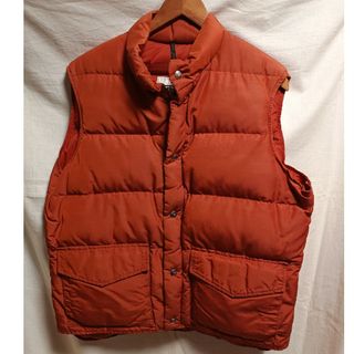 ウールリッチ(WOOLRICH)のウールリッチ　ダウンベスト　Lサイズ RED(ダウンベスト)