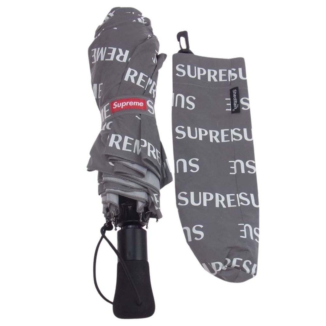 Supreme シュプリーム 傘 16AW × ShedRain シェッドレイン Reflective Repeat Umbrella リフレクティブ  リピート アンブレラ 折り畳み傘 ボックスロゴ グレー系【中古】 | フリマアプリ ラクマ