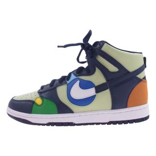 ナイキ(NIKE)のNIKE ナイキ スニーカー DQ7575-300 WMNS Dunk High Pistachio and Midnight Navy ウィメンズ ダンク ハイ ピスタチオ アンド ミッドナイトネイビー スニーカー マルチカラー系 27.5cm【新古品】【未使用】【中古】(スニーカー)