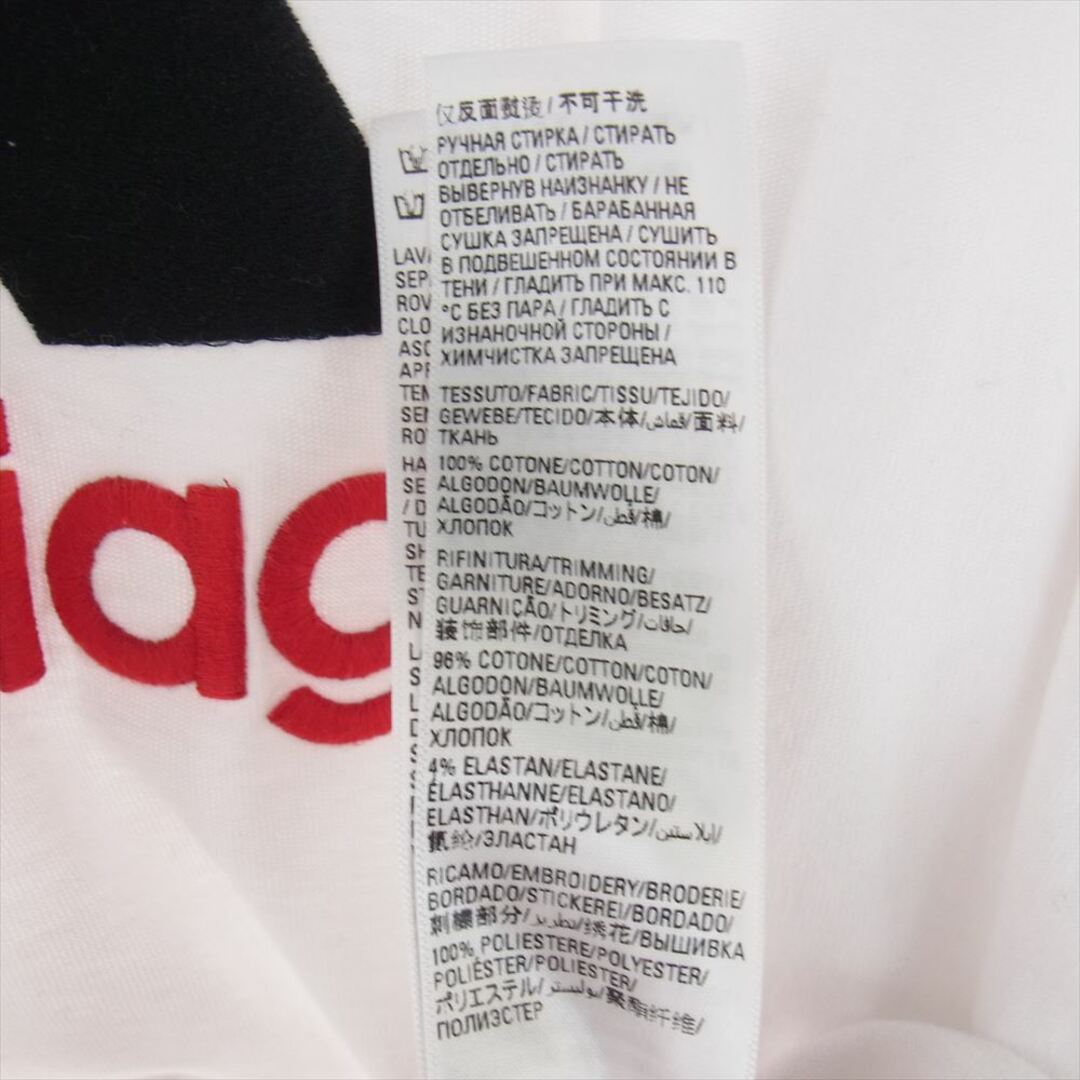 BALENCIAGA バレンシアガ Ｔシャツ 23SS 731769 TNVA6  × ADIDAS アディダス ロゴ デザイン オーバーサイズ Tシャツ ホワイト系 L