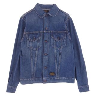 ダブルタップス(W)taps)のWTAPS ダブルタップス デニムジャケット 15SS 151GWDT-JKM04 DENIM JK 裏ロゴ プリント デニム インディゴブルー系 M【中古】(その他)