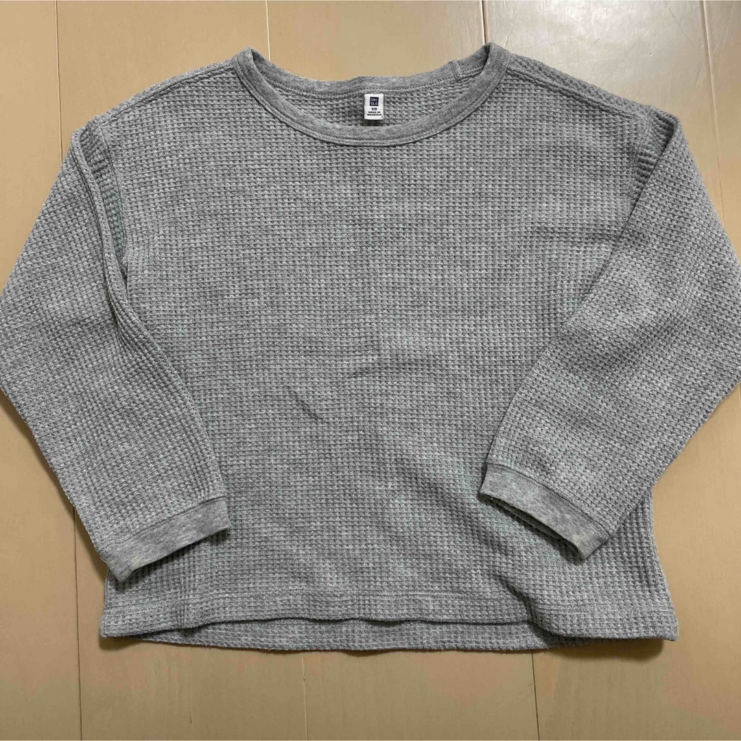 ユニクロ　ワッフルTシャツ　110cm | フリマアプリ ラクマ