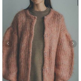 クラネ(CLANE)のCOLOR MOHAIR SHAGGY CARDIGAN(カーディガン)