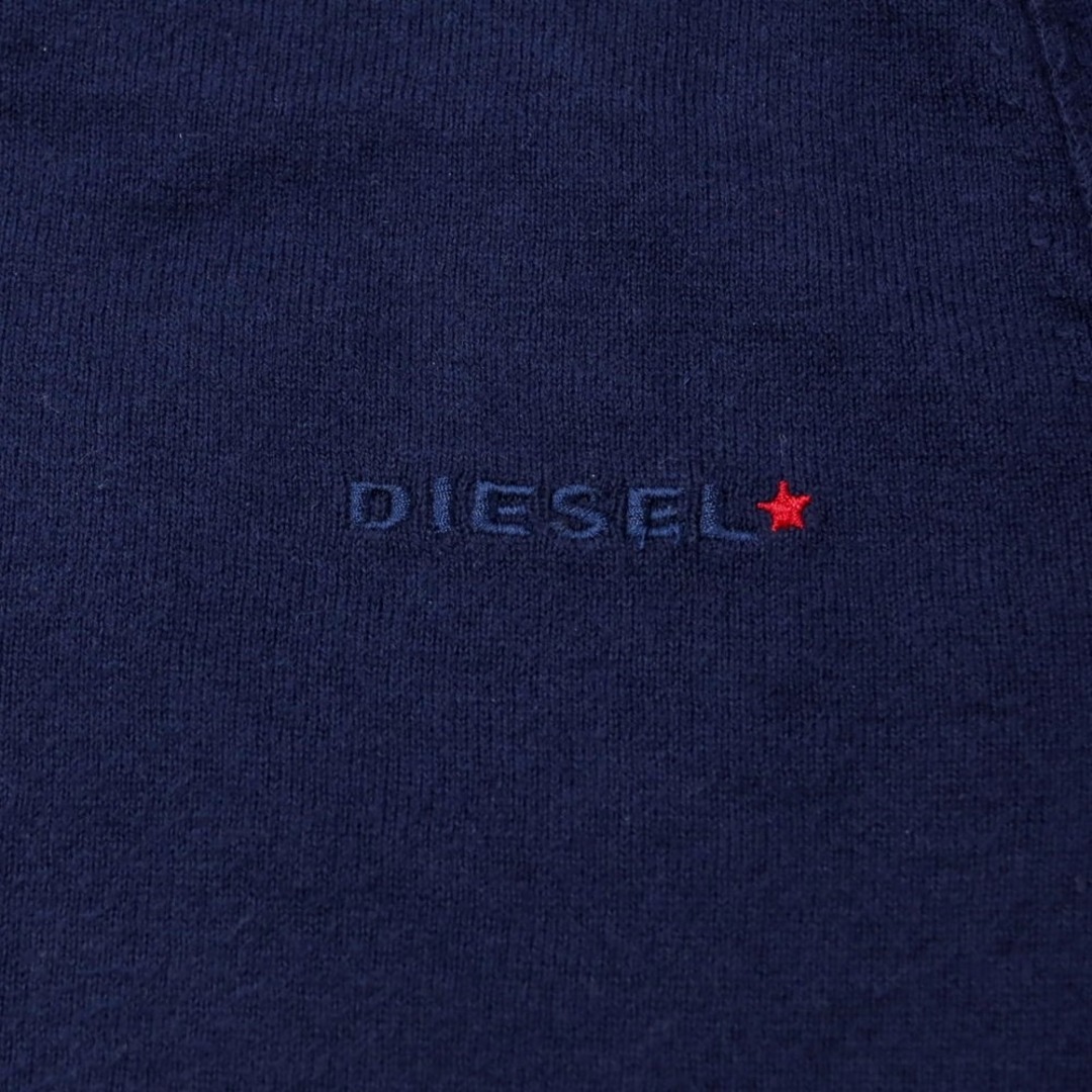 DIESEL(ディーゼル)の【中古】ディーゼル DIESEL コットンカシミヤ クルーネック プルオーバーニット ネイビー【サイズS】【メンズ】 メンズのトップス(ニット/セーター)の商品写真